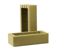 Блок для забора пролетный декоративный ПЕСЧАНИК (ТБЛОК-П2)