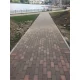 ГЛАЗГО темно-красный флэш, клинкер тротуарный, ЛСР — фото 1, Клинкерная брусчатка