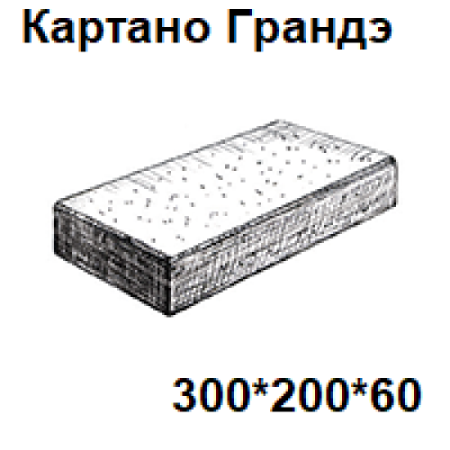 Плитка тротуарная 300×200×60 мм Картано Грандэ Покостовский Granite Finerro4