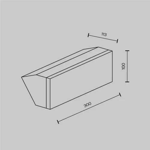 Купить Уличный настенный светильник Brick O436WL-L20GF3K - фото: 6