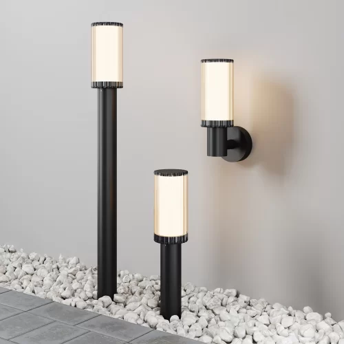 Купить Уличный настенный светильник Rib O502WL-01B - фото: 2