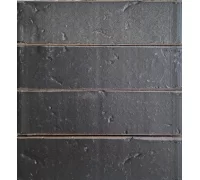 Клинкерный кирпич черный графит Базальт 6 Рустика  эконом 250x120x65,  Керамейя