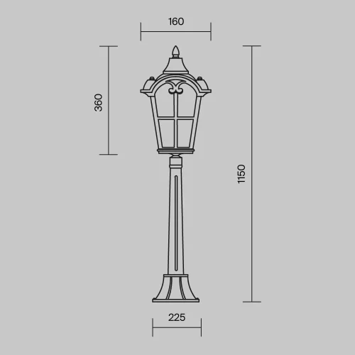 Купить Ландшафтный светильник Albion O413FL-01BZ1 - фото: 5