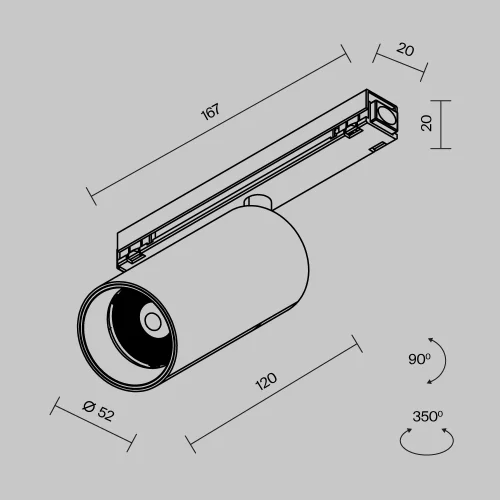 Купить Уличный трековый светильник Focus Led Exility IP 4000К 15Вт 36° черный O-TR02-1-S-15WB4K - фото: 7