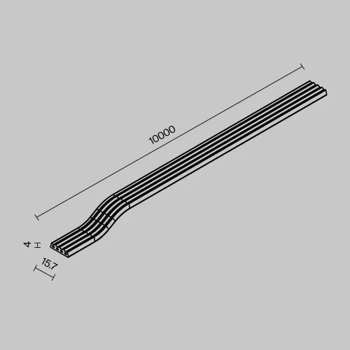 Купить Токоведущая лента 10м Exility IP черный O-TR002-PW-10M - фото: 4