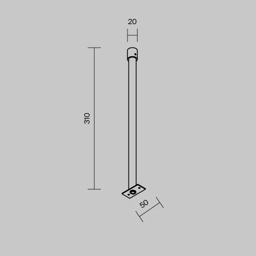 Купить Жесткий подвес для уличной трековой системы Elasity IP O-TR001-HL-B300 - фото: 6