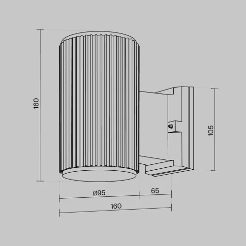 Купить Уличный настенный светильник Rando O419WL-01GR - фото: 5